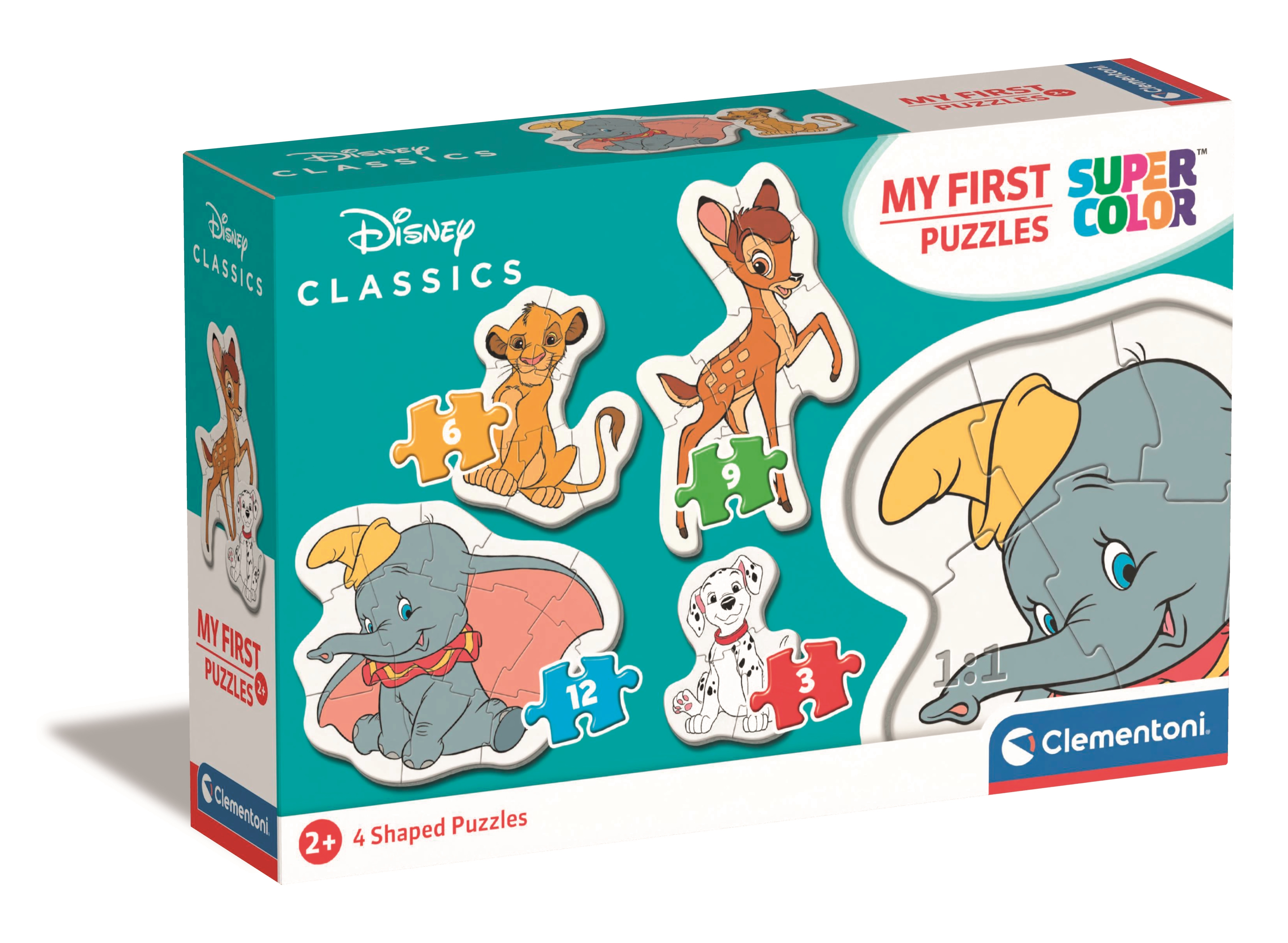 My First Puzzle - Disney ( 4 puzzles ) - Clementoni - 3 pieces