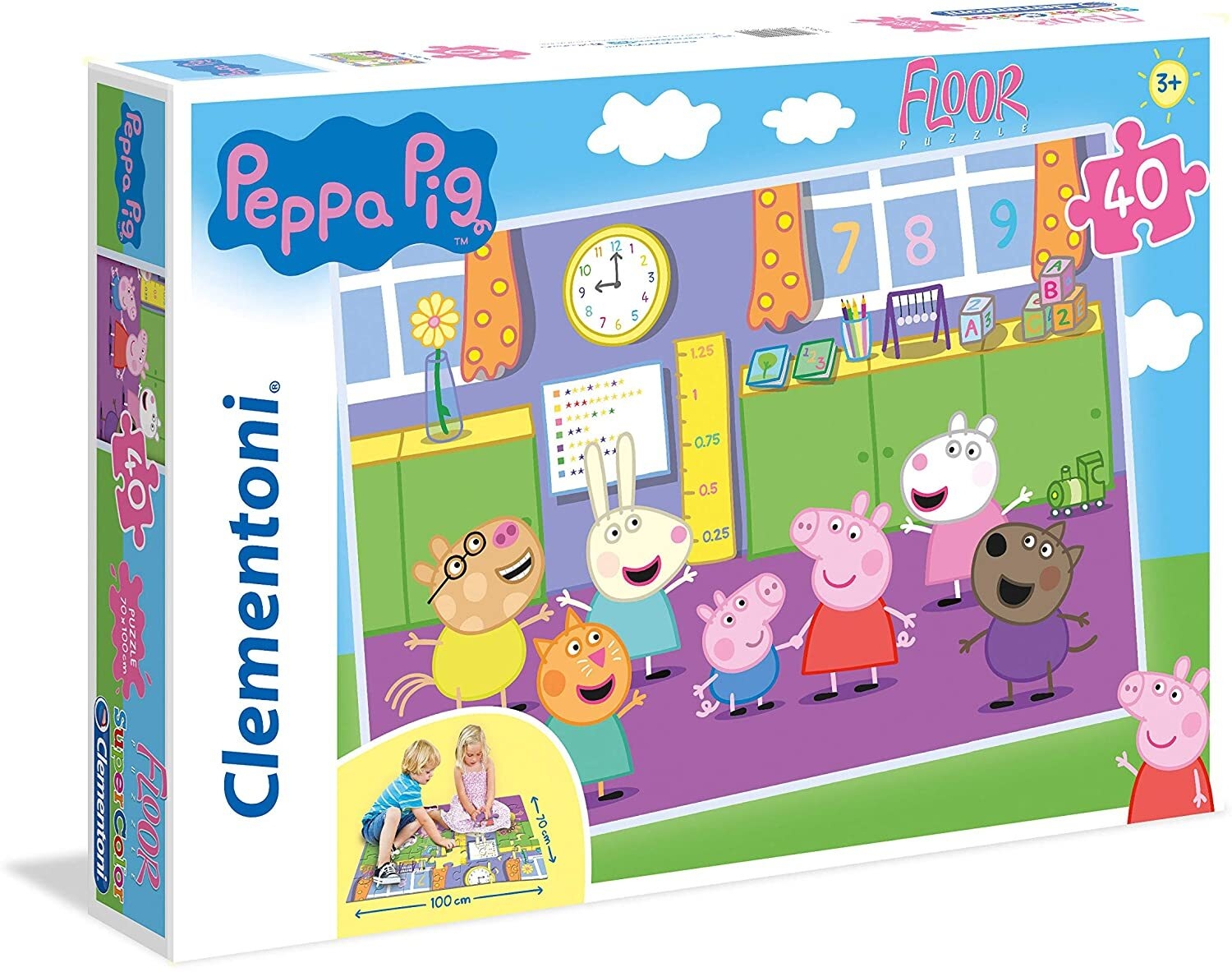 Clementoni - Giant Floor Puzzle - Peppa Pig - 40 pieces - Clementoni ...