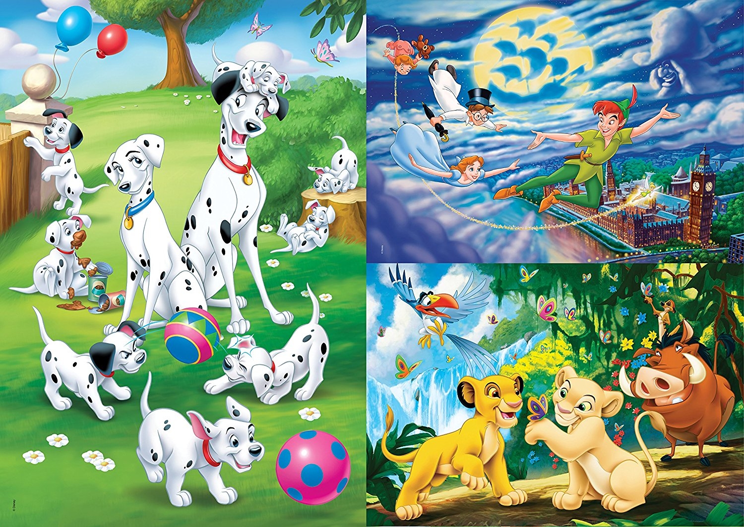 Puzzle 3 Jigsaaw Puzzles - Disney - 48 pièces - Clementoni-25212