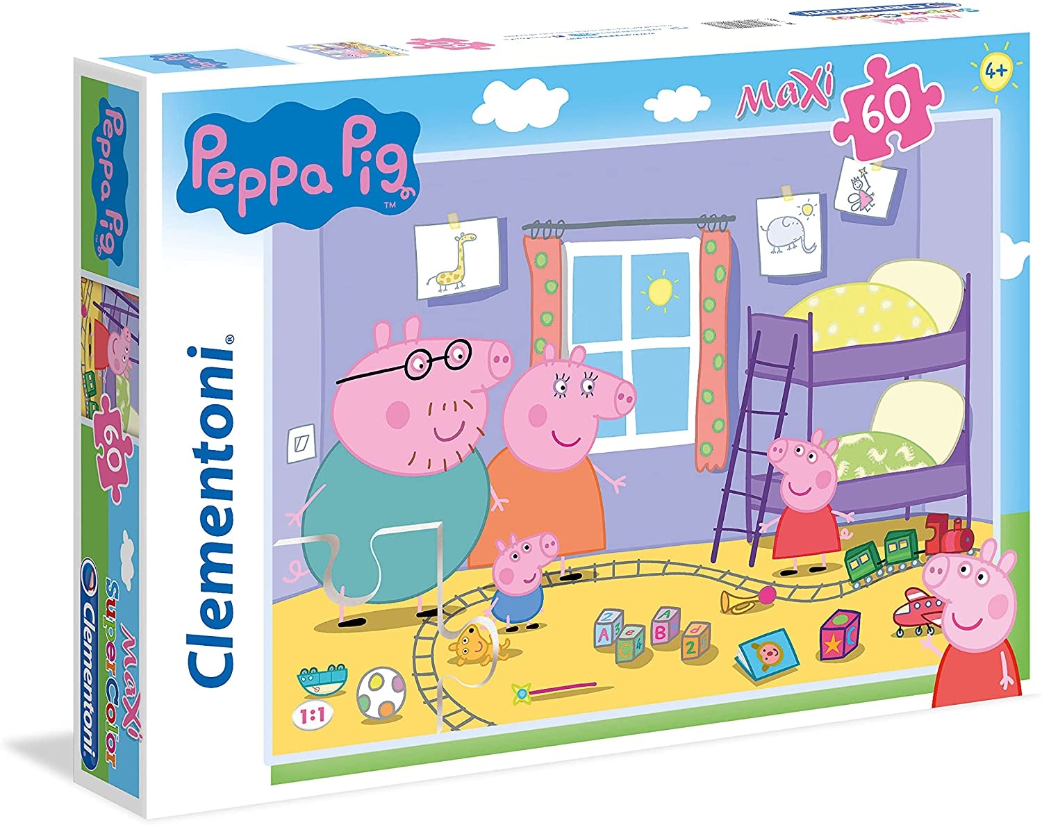 Clementoni - Jigsaw puzzle XXL Pieces - Peppa Pig - 60 pieces ...