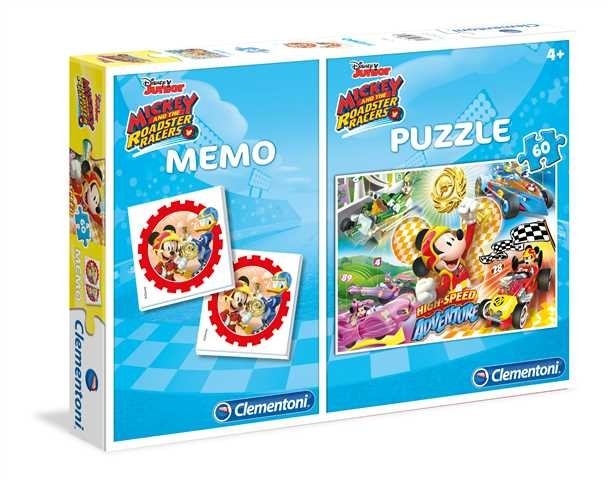 Clementoni - Puzzle Mickey + Memo - 60 pieces - Clementoni-07917 ...