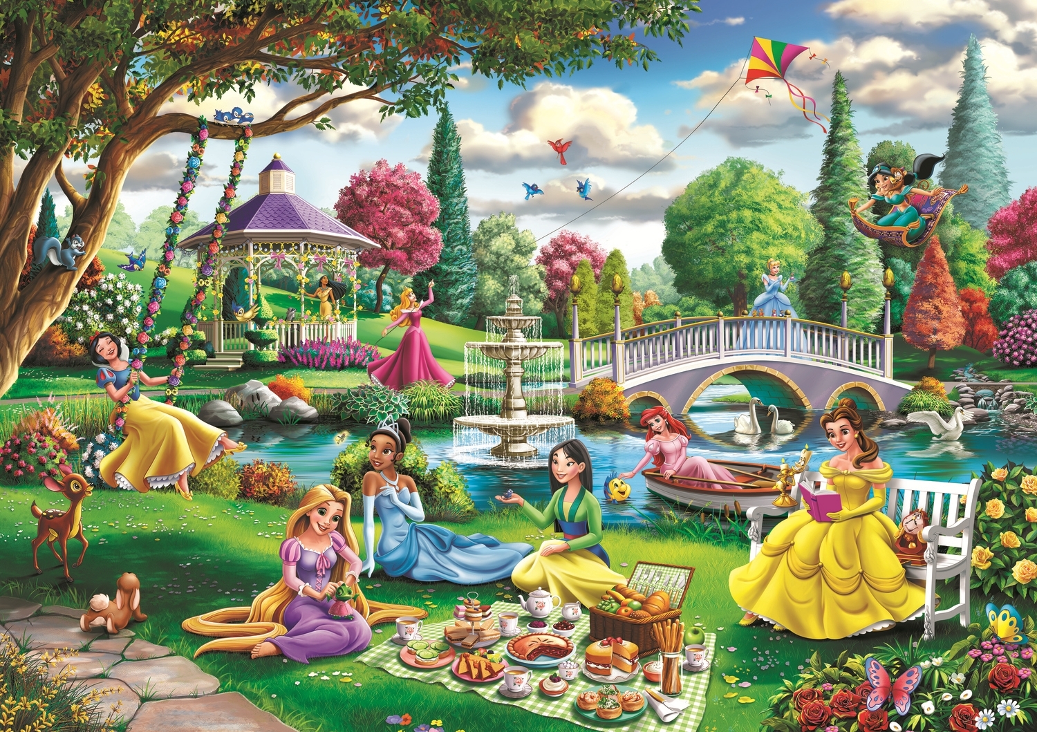 Disney Princess Picnic - Trefl - 1000 pieces | jigsawpuzzle.co.uk