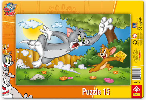 Trefl - Frame Puzzle - Tom and Jerry - 15 pieces - Trefl-31072 ...