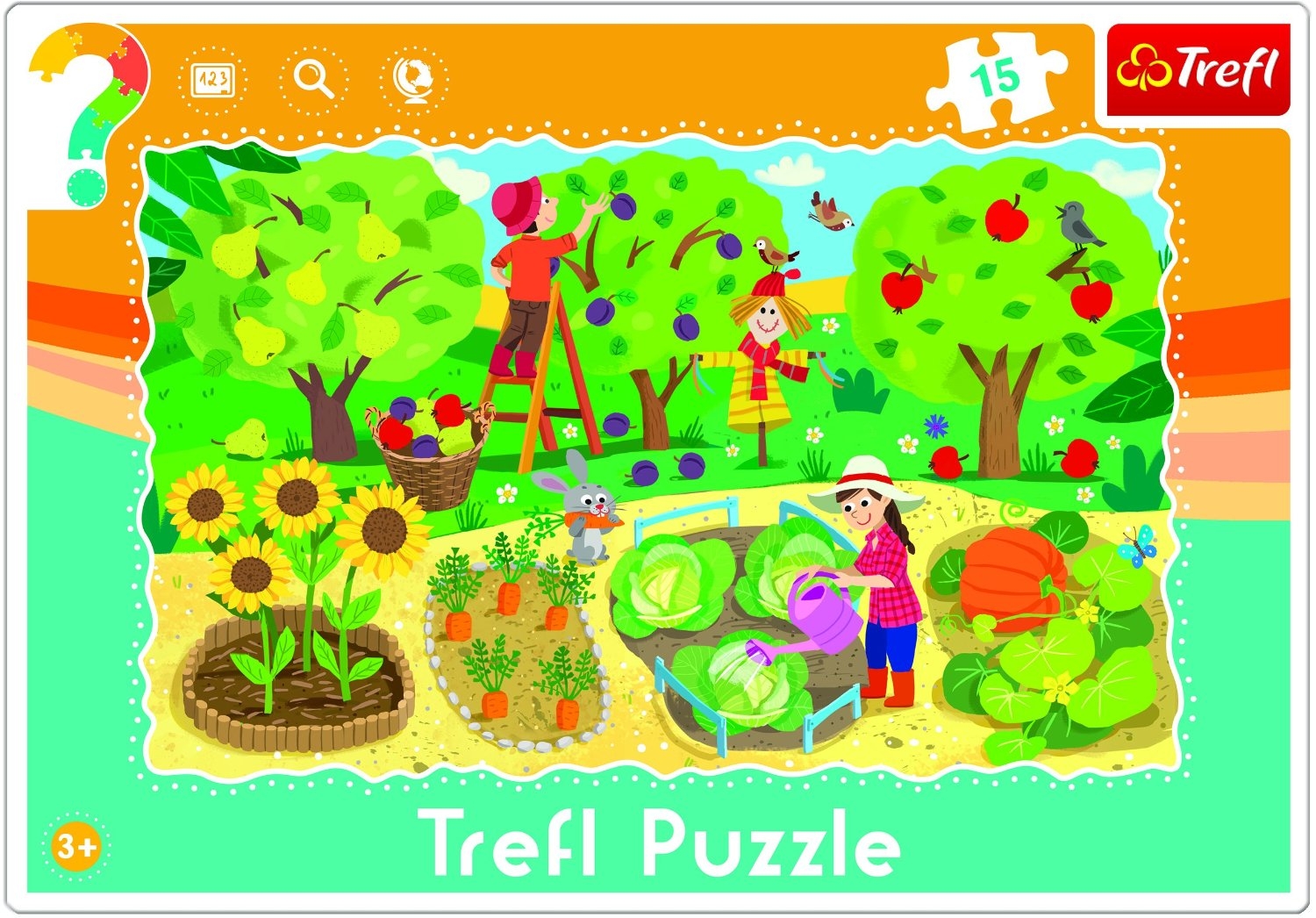 Frame Jigsaw Puzzle - Garden - Trefl - 15 pieces | jigsawpuzzle.…