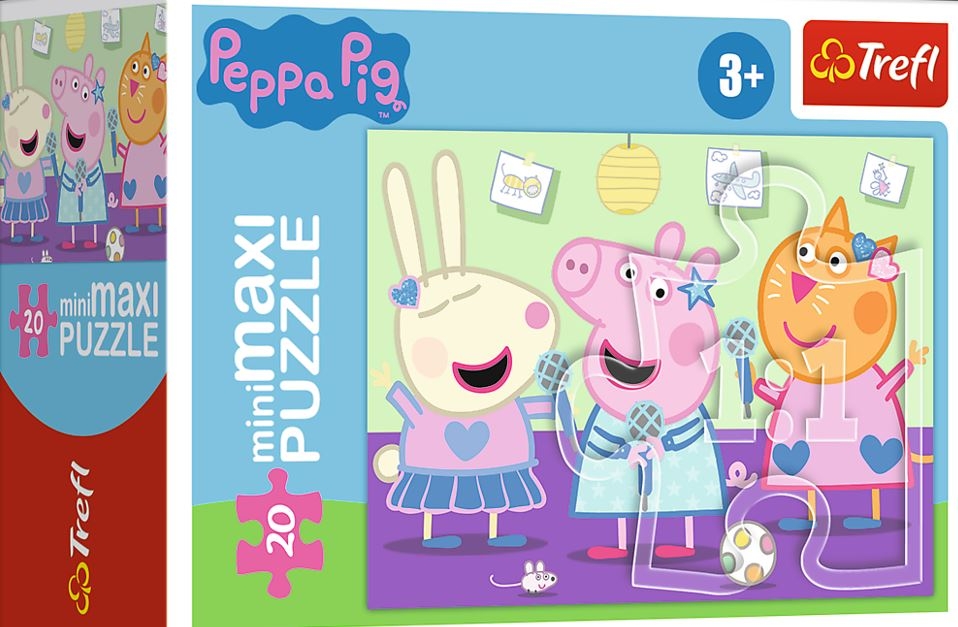 MiniMaxi Puzzle - Peppa Pig - Trefl - 20 pieces | jigsawpuzzle.c…