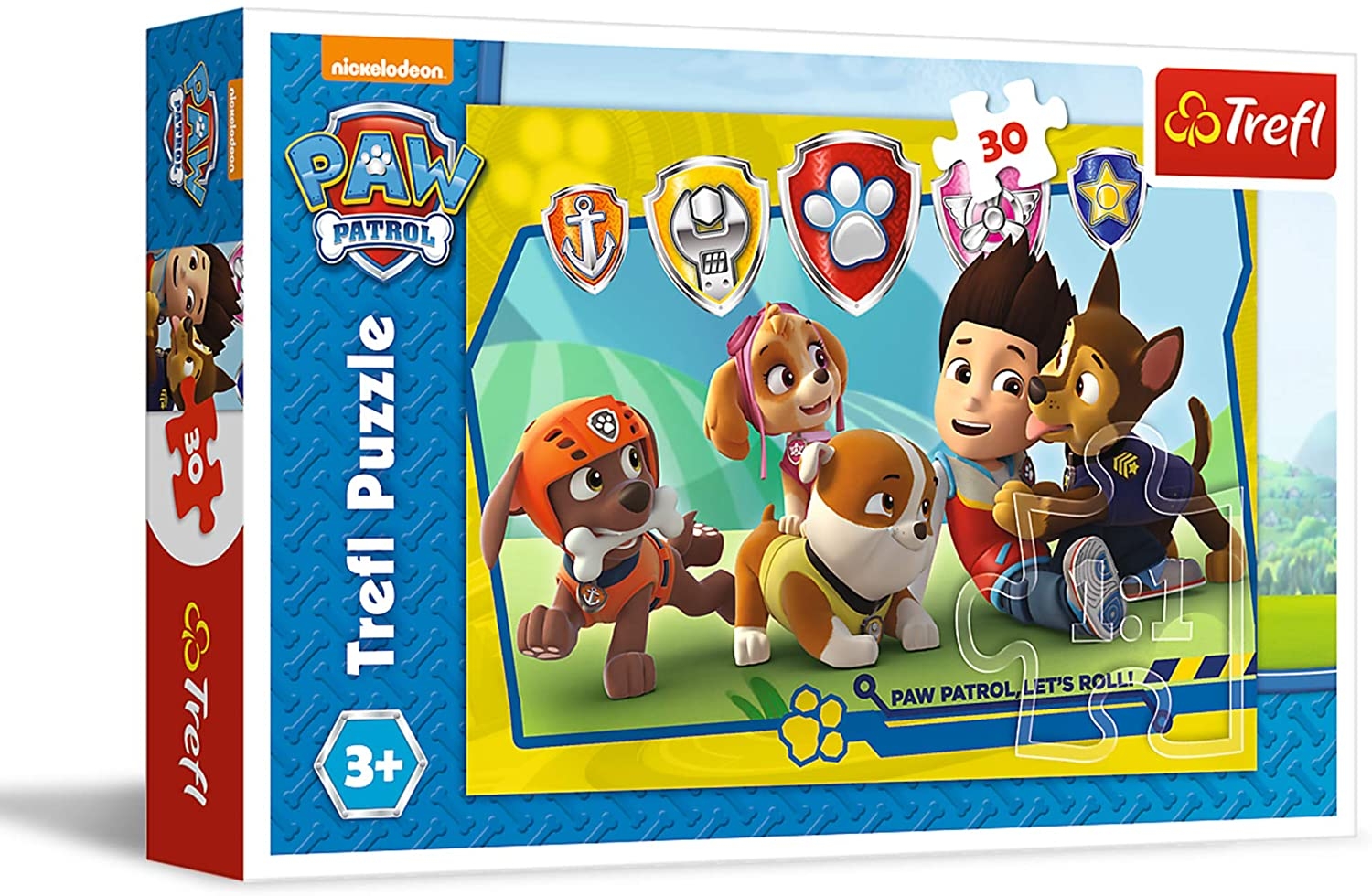 Paws Patrol - Let's Roll - Trefl - 30 pieces | jigsawpuzzle.co.uk