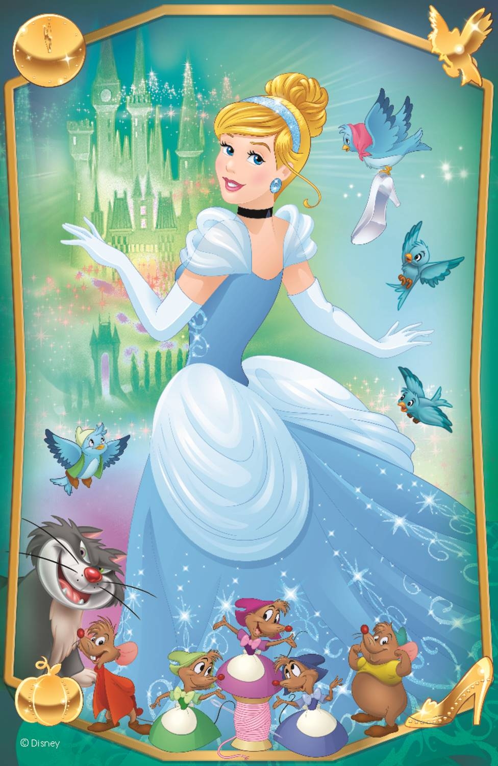 Mini Puzzle - Beautiful Princesses - Disney Princess