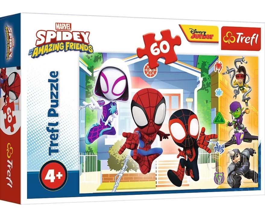 Trefl - Jigsaw puzzle Marvel Spidey Spidey and his Amazing Friends - 60 ...