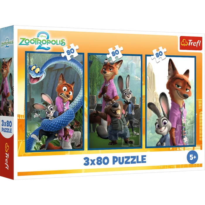 3 Puzzles - Pet investigation - Disney Zootopia 2