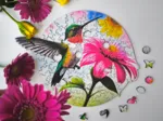 Wooden Puzzle - Hummingbird