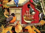 XXL Pieces - Fall Birdhouse