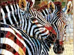 Stained Glass Zebras