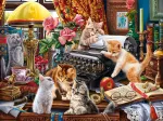 XXL Pieces - Kittens in the Writer's Office