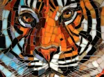 Stained Glass Tiger