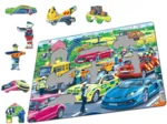 Frame Puzzle - Rescue Vehicles on the Highway