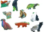Frame Puzzle - Panda Bear Family on a China Mountain Plateau