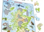 Frame Puzzle - Scotland Topographic Map (English)