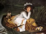 James Tissot: Young Lady in a Boat