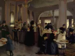 Jean Béraud: La Pâtisserie Gloppe sur les Champs-Élysées - Paris, 1889