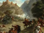 Eugène Delacroix: Arabs Skirmishing in the Mountains, 1863