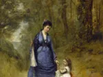 Jean-Baptiste-Camille Corot: Madame Stumpf and Her Daughter, 1872