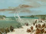 George Catlin: Portage Around the Falls of Niagara at Table Rock, 1847-1848