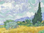 Van Gogh Vincent: Champ de Blé avec Cyprès, 1899