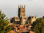 Worcester Cathedral viewed from Fort Royal Park