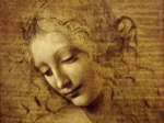 Leonardo da Vinci : The Face of Giovane Fanciulla, 1508