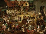 Brueghel Pieter: The Fight Between Carnival and Lent, 1559