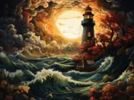 Lighthouse in a Storm