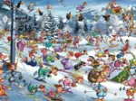 Jigsaw Puzzle - 1000 Pieces - Ruyer : Christmas Skiing