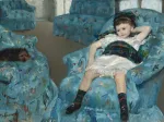 Mary Cassatt: Little Girl in a Blue Armchair, 1878