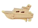 3D Wooden Jigsaw Puzzle with Paint Set - Boat