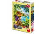 Parrot In The Jungle  - Puzzle Neon