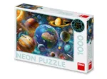 Neon puzzle - Planets