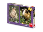 2 Puzzles - Bunny And Guinea Pig