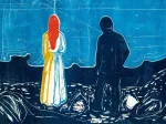 Edvard Munch - Two People: The Lonely Ones, 1899