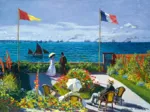 Claude Monet - Garden at Sainte-Adresse, 1867
