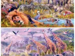 2 Puzzles - Wild animals Panoramic