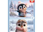 2 Puzzles - Cute Penguins