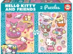 2 Puzzles - Hello Kitty & Friends Donuts