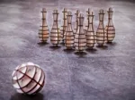 3D Wooden Jigsaw Puzzle - Mini Bowling