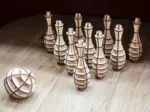3D Wooden Jigsaw Puzzle - Mini Bowling
