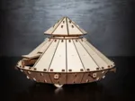 3D Wooden Jigsaw Puzzle - Da Vinci Tank