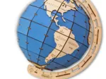 3D Wooden Jigsaw Puzzle - Blue Globe