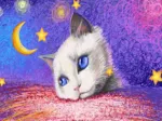 Under the Stars - White Cat
