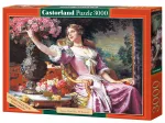 Jigsaw Puzzle - 3000 Pieces - Czachorski : Lady in a Purple Dress with Flowers