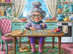 Puzzle Party at Grandma's
