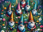 Garden Gnomes in Spring